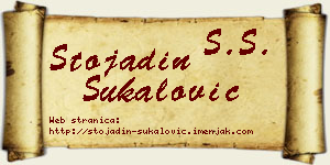 Stojadin Šukalović vizit kartica